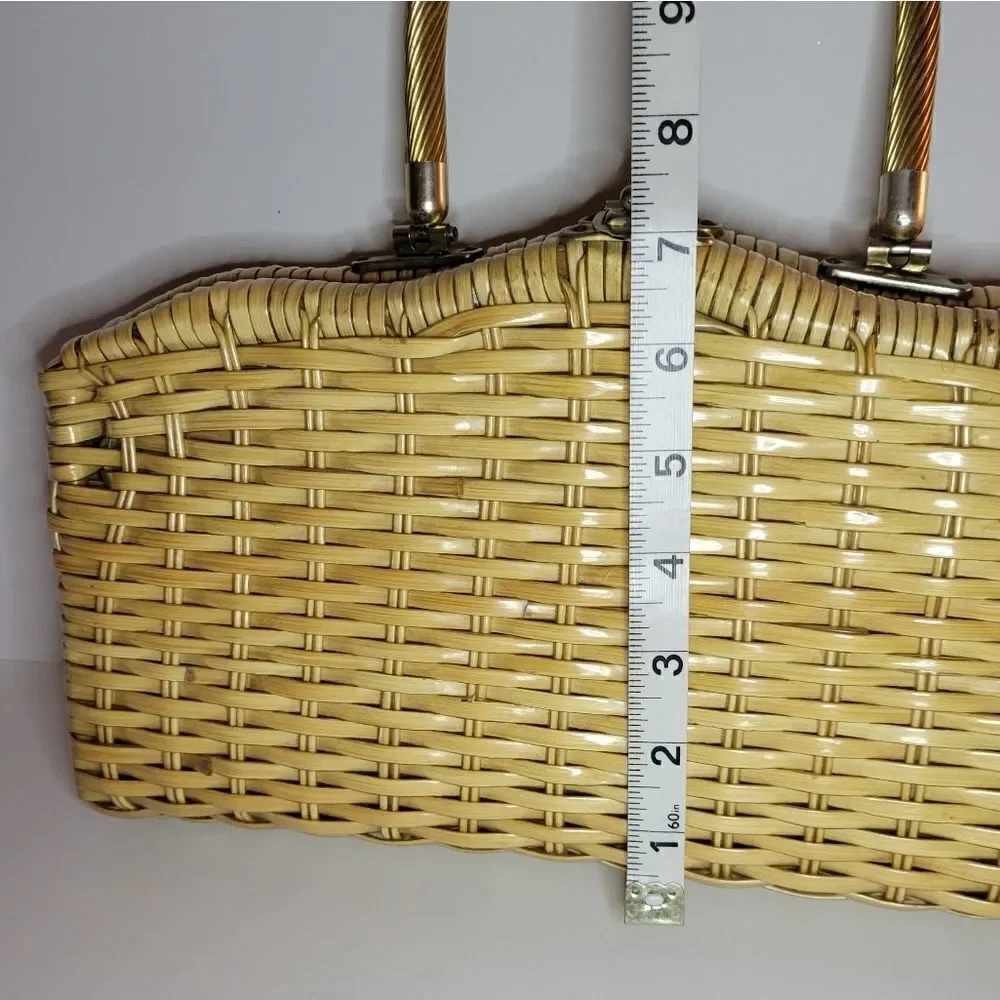 Vintage Rattan Wicker Purse/Tote